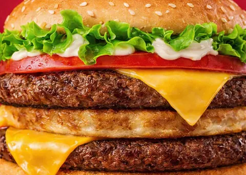 Burger double cheese
